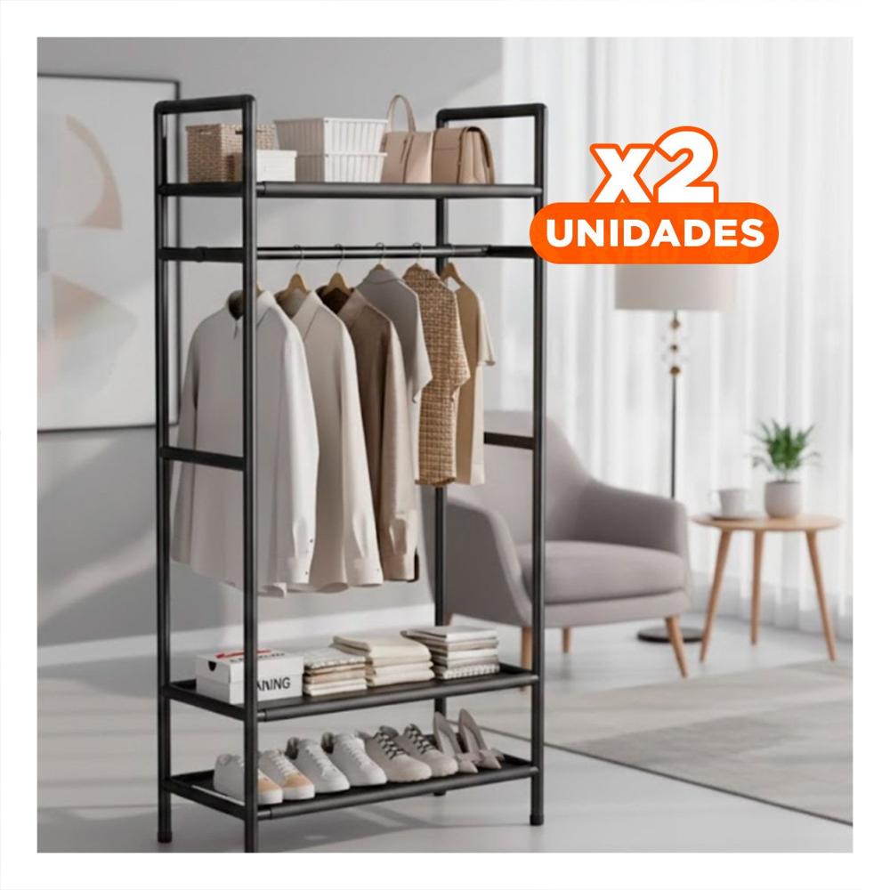 Pack2 Recurso 3 Niveles para Colgar Ropa y Accesorios en Hogar Y+Papel Regalo