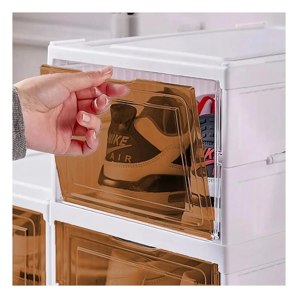 Organizador Blanco para Calzado con Diseño Plegable y Cubierta Ambar Y+Papel Regalo