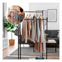 Panel Negro Doble De Ropa Moderno y Facil De Instalar Y+Papel Regalo