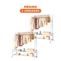 Pack2 Repisa Funcional con Separadores y Acabado Moderno Blanco