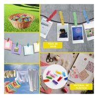 Ganchos de Ropa Plasticos Multicolor con 24 Piezas para Prendas Delicadas