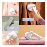 Limpia Pelusas Blanco Electrico Para Ropa Y Textiles Del Hogar