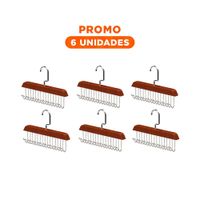 Pack6 Portaobjetos Practico con Ocho Ganchos para Uso Diario