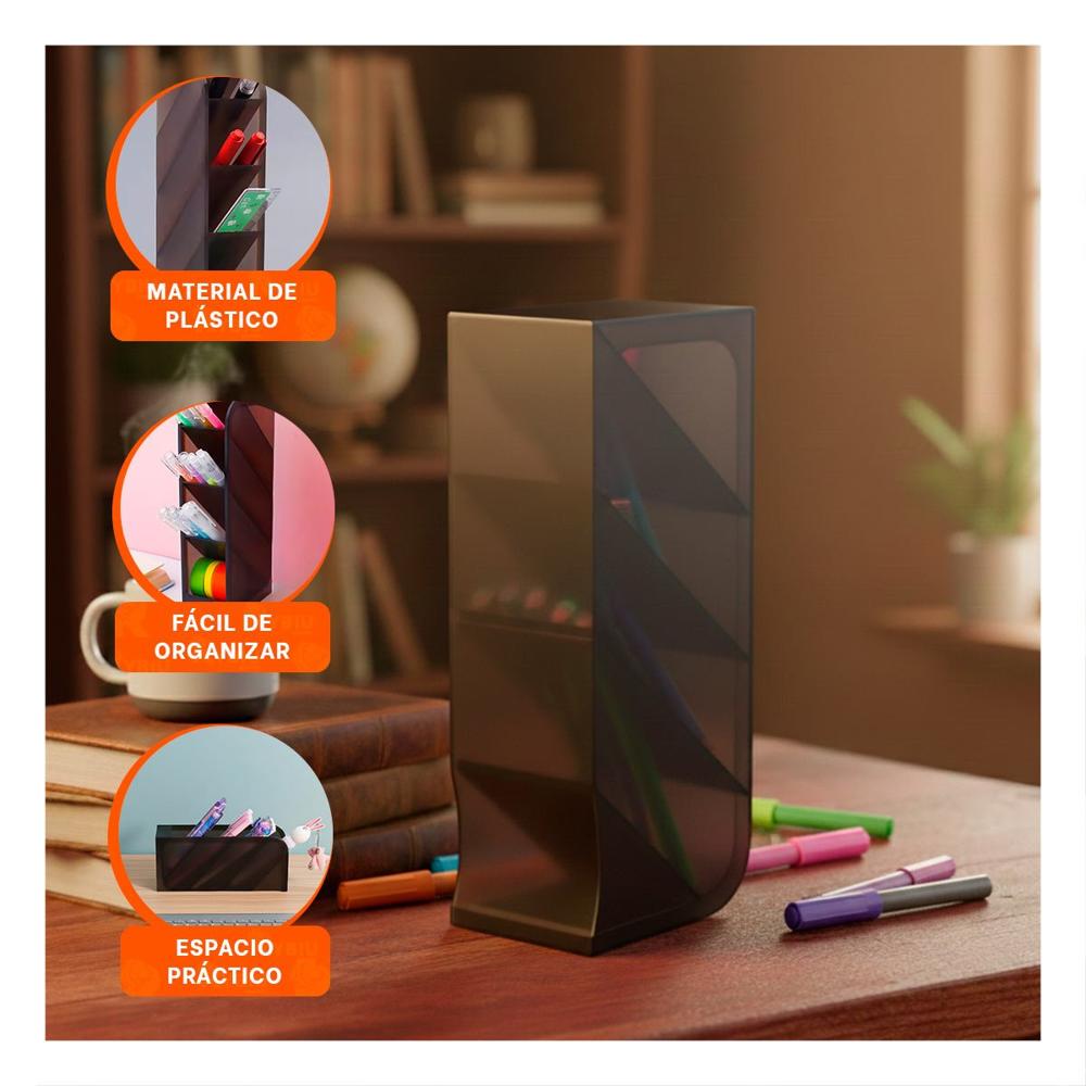 Soporte pensado para Escritorio Activo con Vista Inclinada Negro Y+Post It