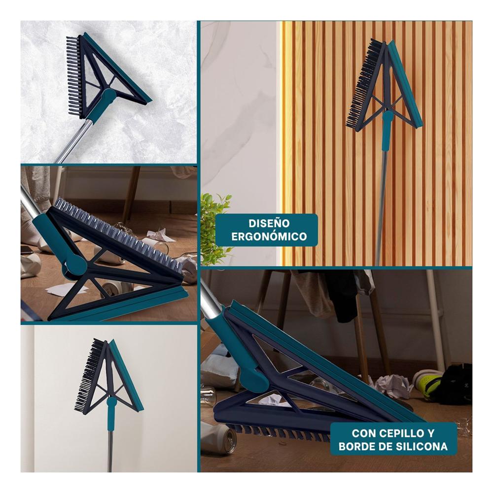 Trapeador Multiuso y Silicona 2 en 1 para Uso Diario Verde