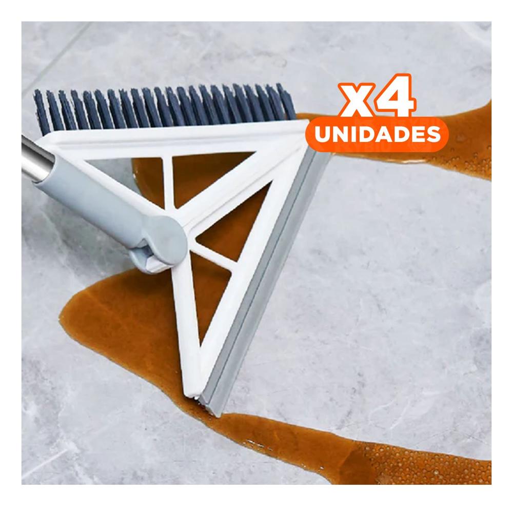 Pack4 Barredora Versatil y Silicona 2 en 1 para Cocina, Sala y Dormitorio Blanco Y+Papel Regalo