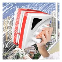 Cepillo Limpia Ventanas Magnetico Rojo Triangular Facil y Durable Y+Post It