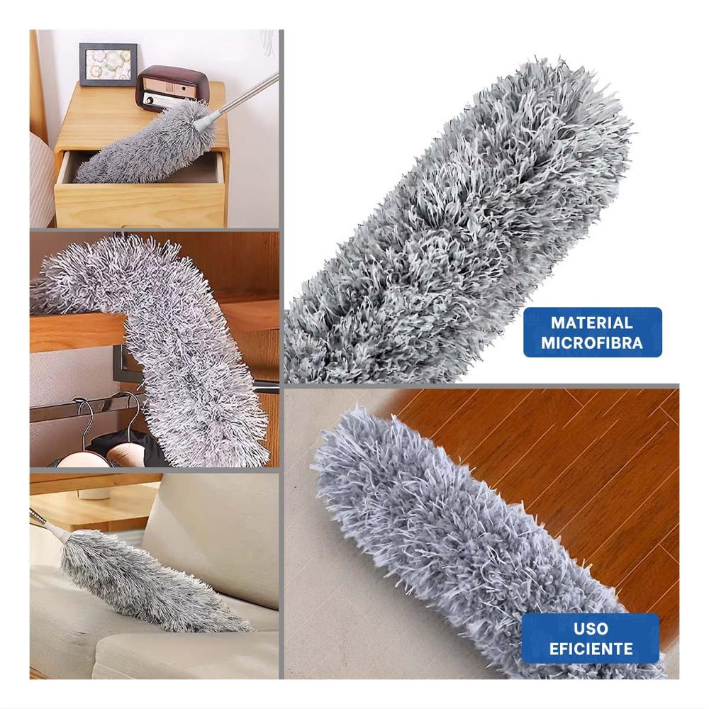 Limpiador Expandible de Polvo con Mango Extensible Resistente Plomo Hogar