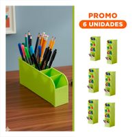 Pack6 Modulo con Acceso Visual Rapido y Color Verde de Dimensión 20,5x5x9cm