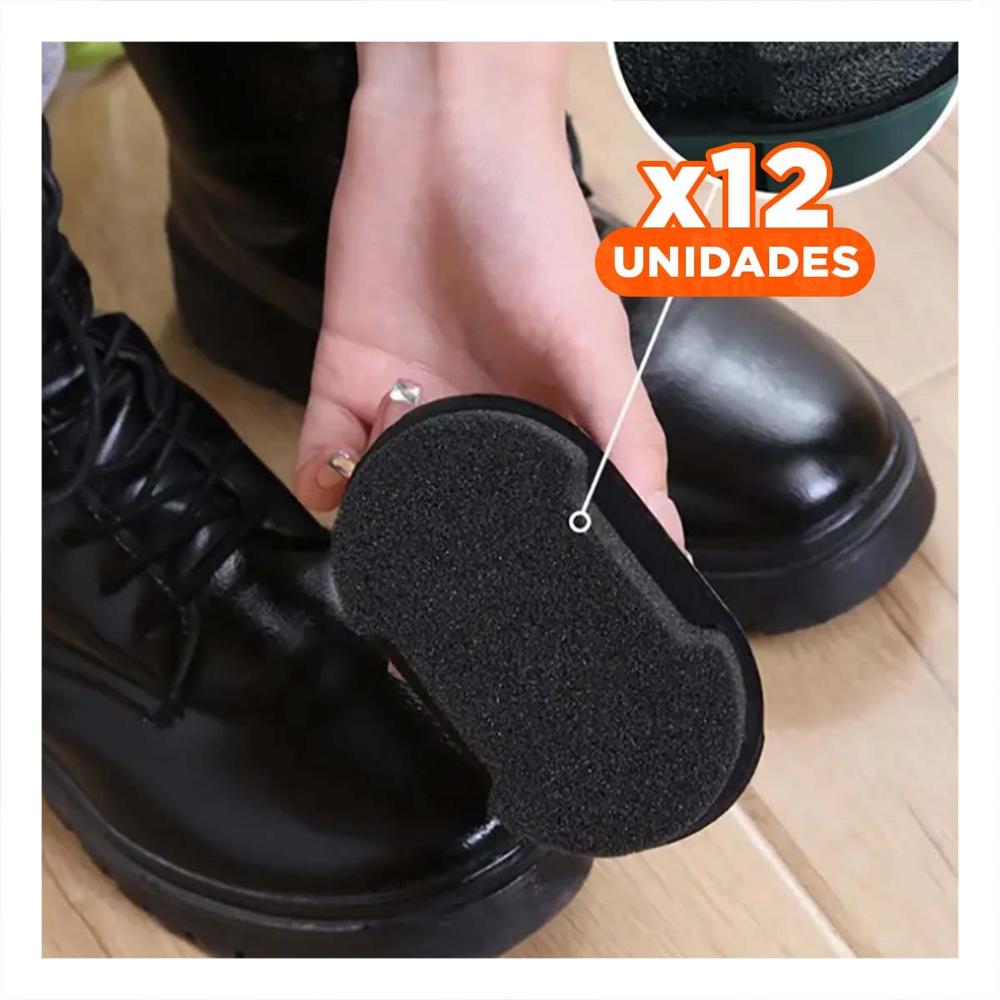 Pack12 Lustrador Diario Negro 6,5x10,5cm Brillo Duradero y Proteccion Completa