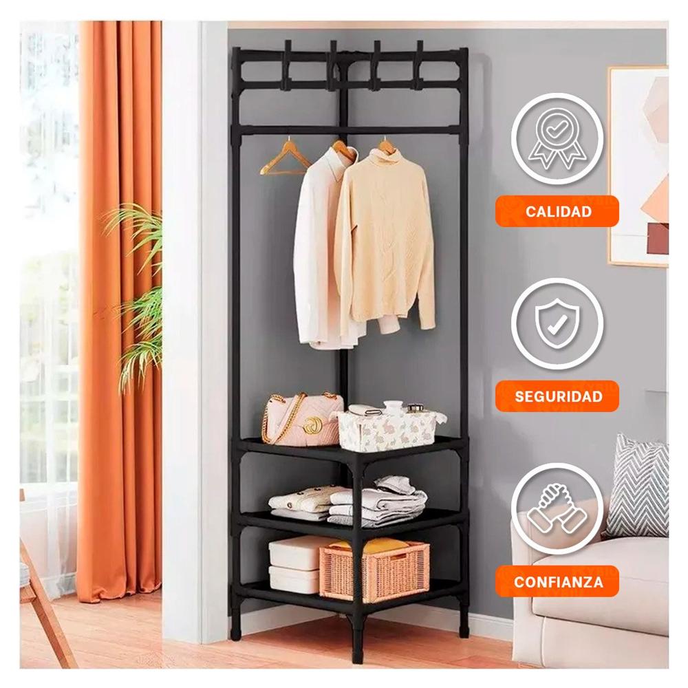 Sistema Esquinero con Zapatera y Perchera para Hogar y Casa Eficiente Y+Papel Regalo