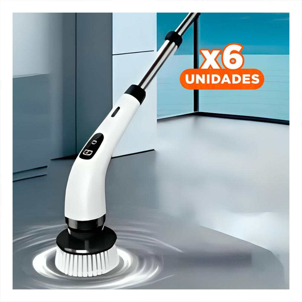 Pack6 Equipo Compacto de Limpieza Electrico Blanco 7 en 1 para Casa Y+Regalo Sticker