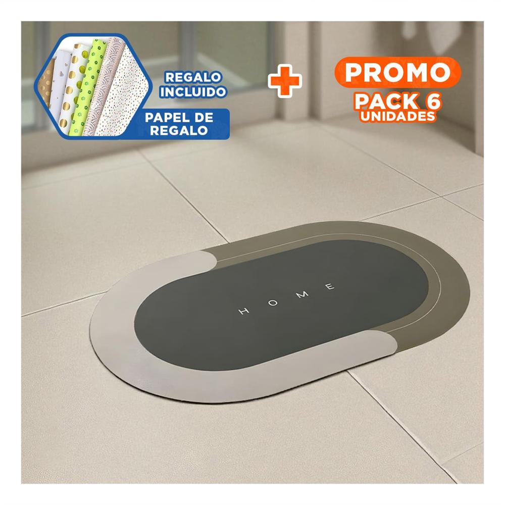 Pack6 Colchoneta Suave Home Marron Diseno Comodo y Facil de Limpiar en Casa Y+Papel Regalo