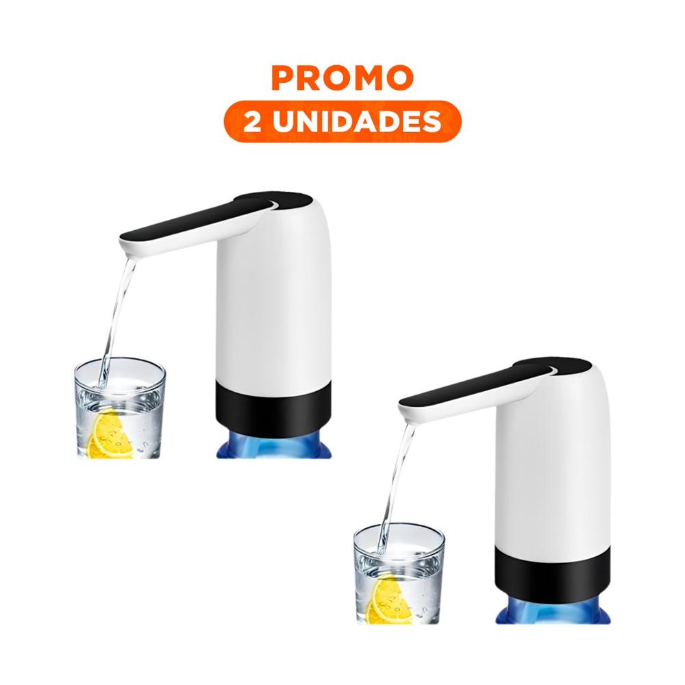Pack2 Aparato de Agua Electrico Recargable Blanco Para Botellon y Uso Diario