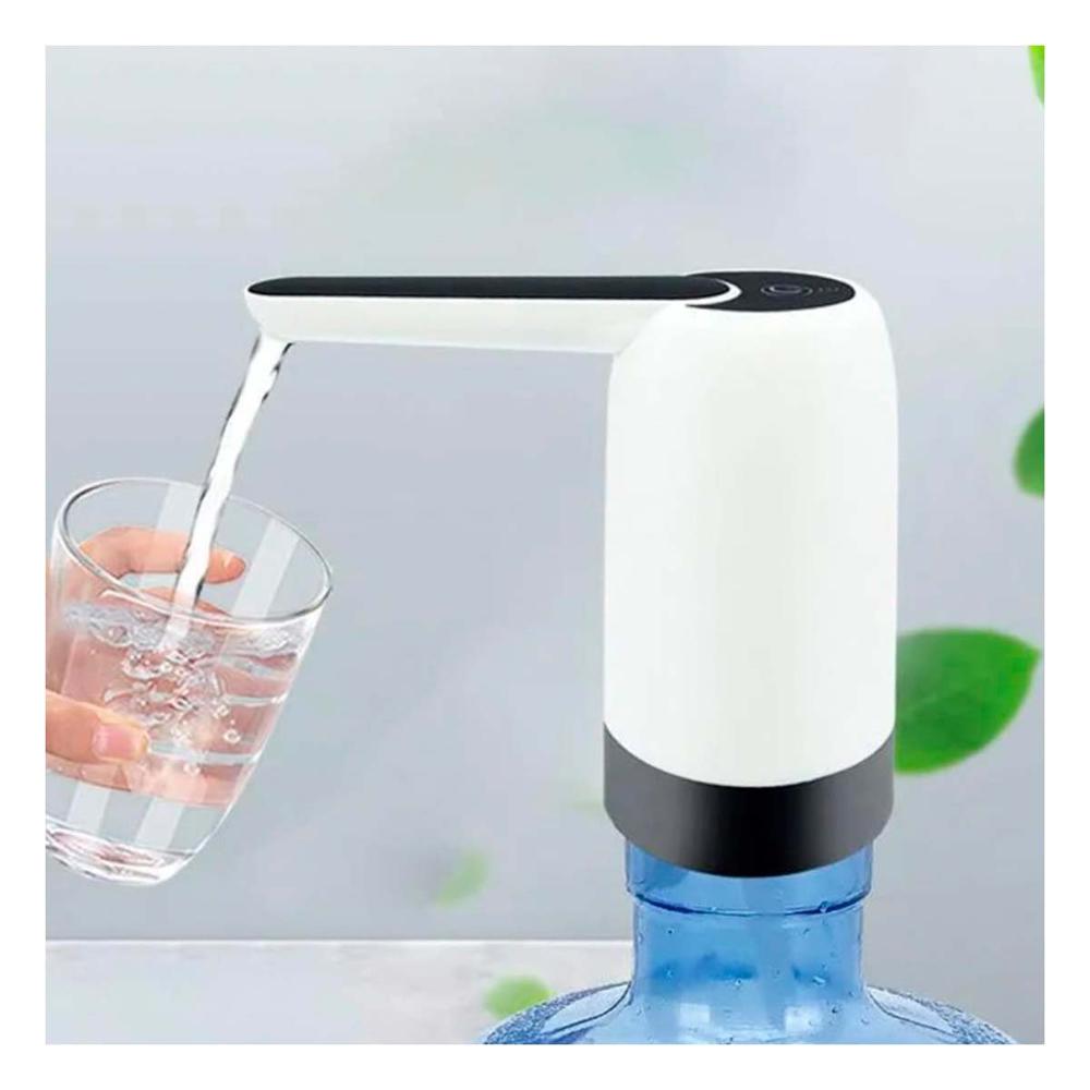 Extractor de Agua Electrico Recargable Blanco Para Botellon en Hogar