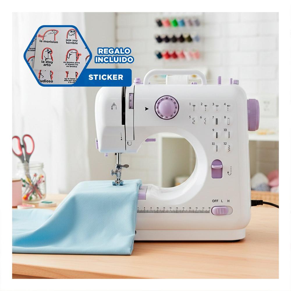 Costurera pensada para Arreglos Practicos en Casa Color Blanco Chico Y+Regalo Sticker