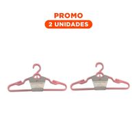 Pack2 Colgador Diario de Plastico Rosado Circulo en Medio de 4 Piezas Hogar