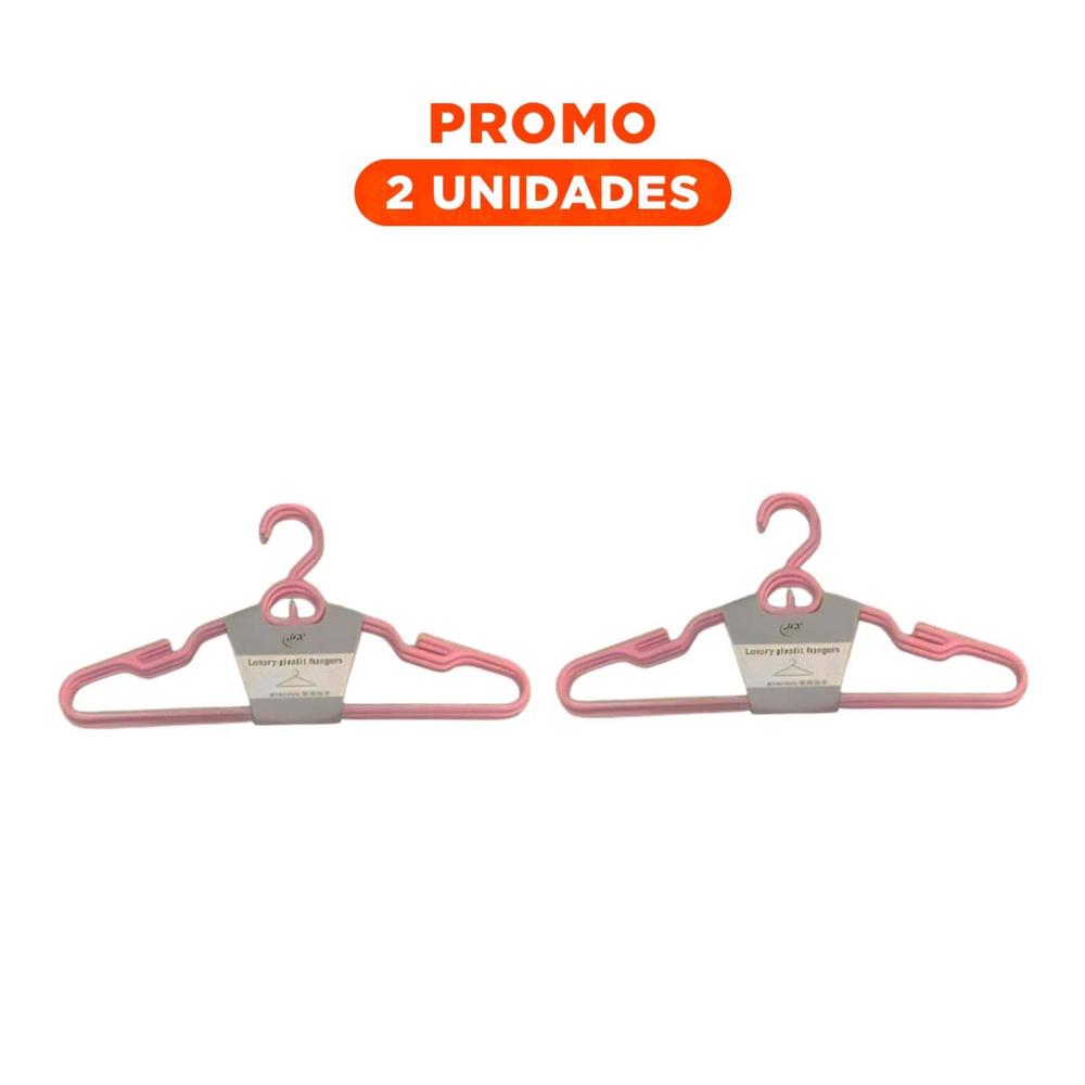 Pack2 Colgador Diario de Plastico Rosado Circulo en Medio de 4 Piezas Hogar