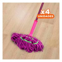 Pack4 Escurridor Giratorio para Limpieza de Pisos del Hogar Y+Papel Regalo