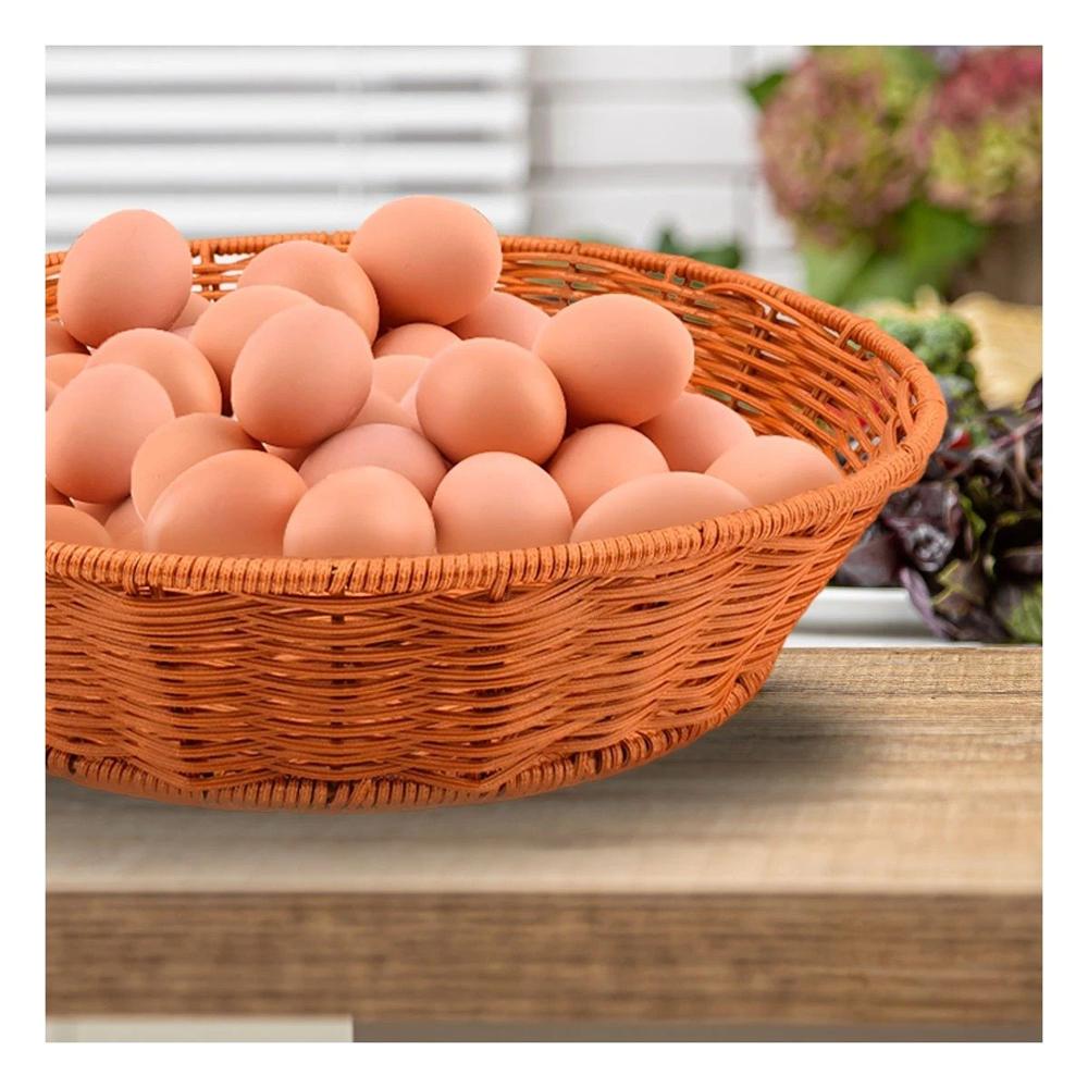 Unidad circular de plastico tejido para decoracion funcional hogar