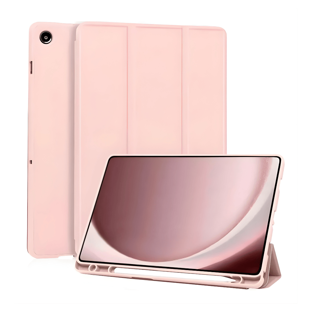 FUNDA SMART COVER PARA SAMSUNG A11 PLUS ROSA