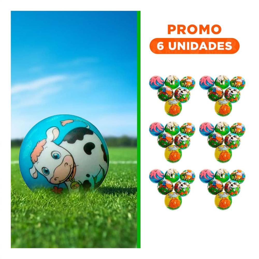 Pack6 Actividad Relajante de Pelotas Antiestres Set12 Animales Y+Regalo Sticker