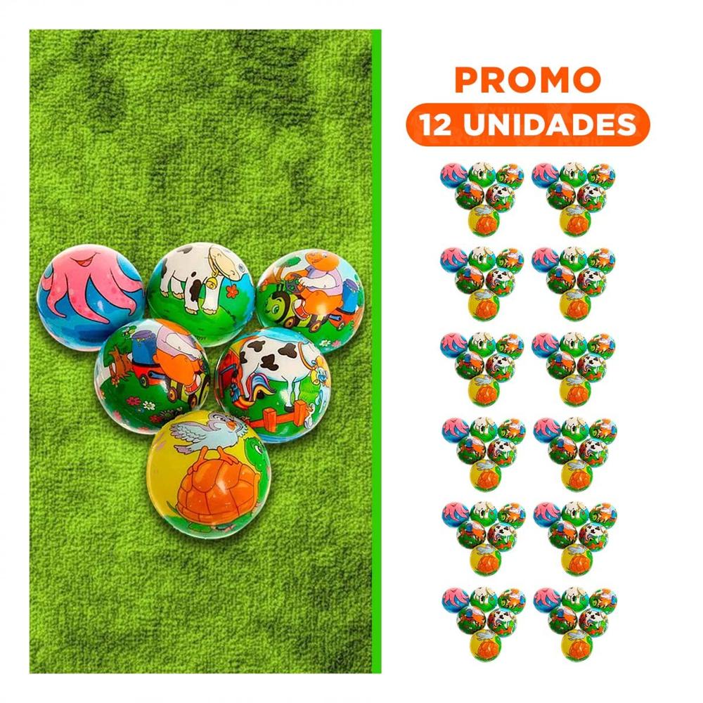 Pack12 Entrenamiento Relax de Pelotas Antiestres Set12 Animales