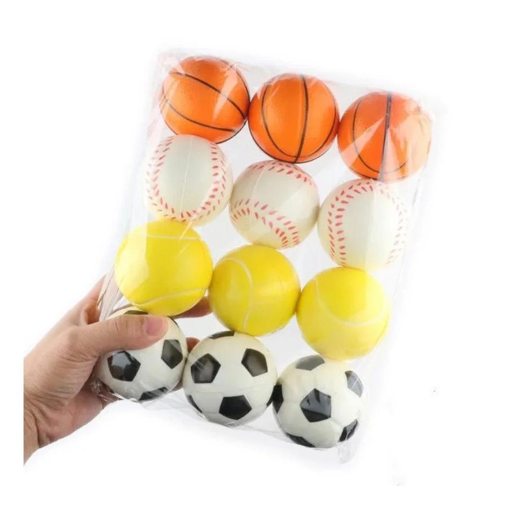 Producto de Juego de Pelotas Antiestres Set12 Deportivo para Hogar Y+Regalo Sticker