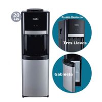Dispensador de Agua de 20 Litros con conservador Mabe MXCF05PFS Negro