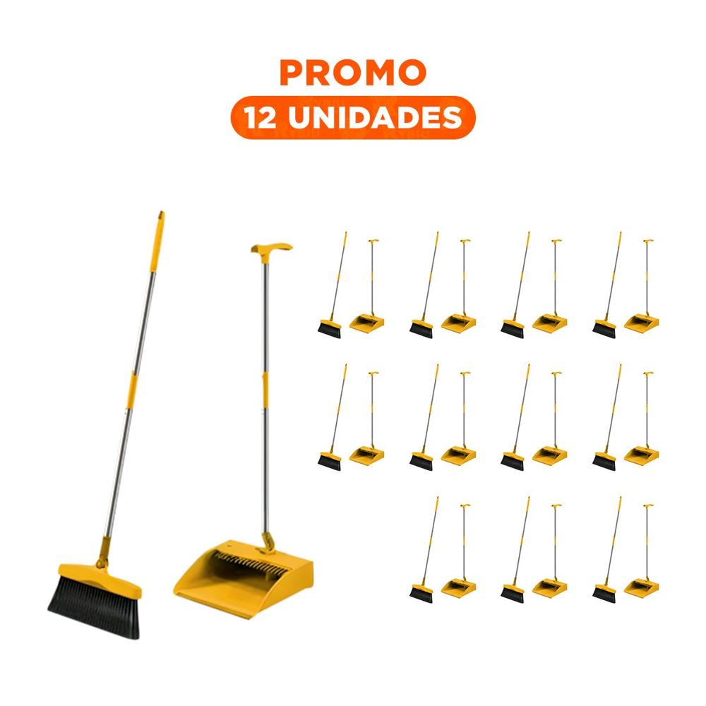 Pack12 Implemento de Hogar con Escoba y Recogedor Práctico para Limpieza Y+Regalo Sticker Pack12 Implemento de Hogar con Escoba y Recogedor Práctico para Limpieza Y+Regalo Sticker