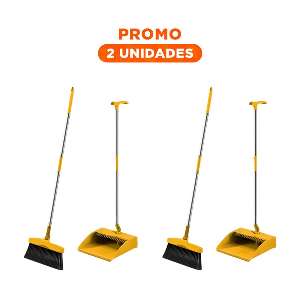 Pack2 Utensilio de Limpieza con Escoba y Recogedor Facil de Manejar Pack2 Utensilio de Limpieza con Escoba y Recogedor Facil de Manejar