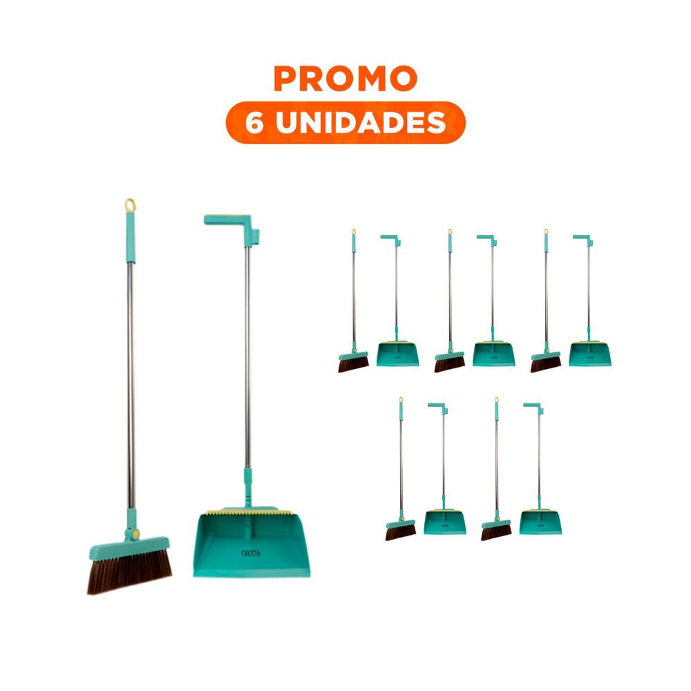 Pack6 Herramienta domestica con Recogedor Verde para Limpieza del Hogar Pack6 Herramienta domestica con Recogedor Verde para Limpieza del Hogar