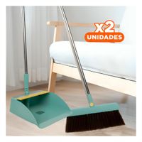Pack2 Recurso con Recogedor Verde para Limpieza del Hogar de Manera Simple Y+Regalo Sticker
