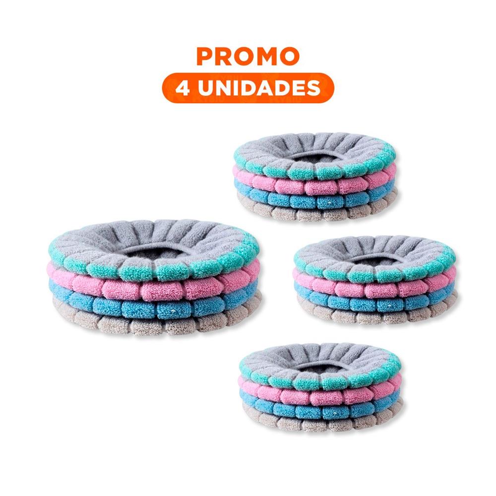 Pack4 Asiento Textil para Inodoro Afelpado Suave y Calido en Frio Hogar Y+Regalo Sticker Pack4 Asiento Textil para Inodoro Afelpado Suave y Calido en Frio Hogar Y+Regalo Sticker