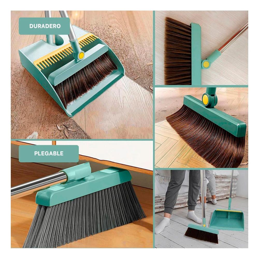 Utilidad con Recogedor Verde para Limpieza del Hogar Uso Constante Y+Post It Utilidad con Recogedor Verde para Limpieza del Hogar Uso Constante Y+Post It