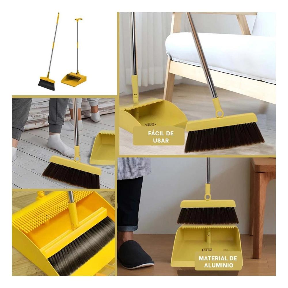 Articulo de Limpieza con Escoba y Recogedor para Hogar y Oficina Y+Post It