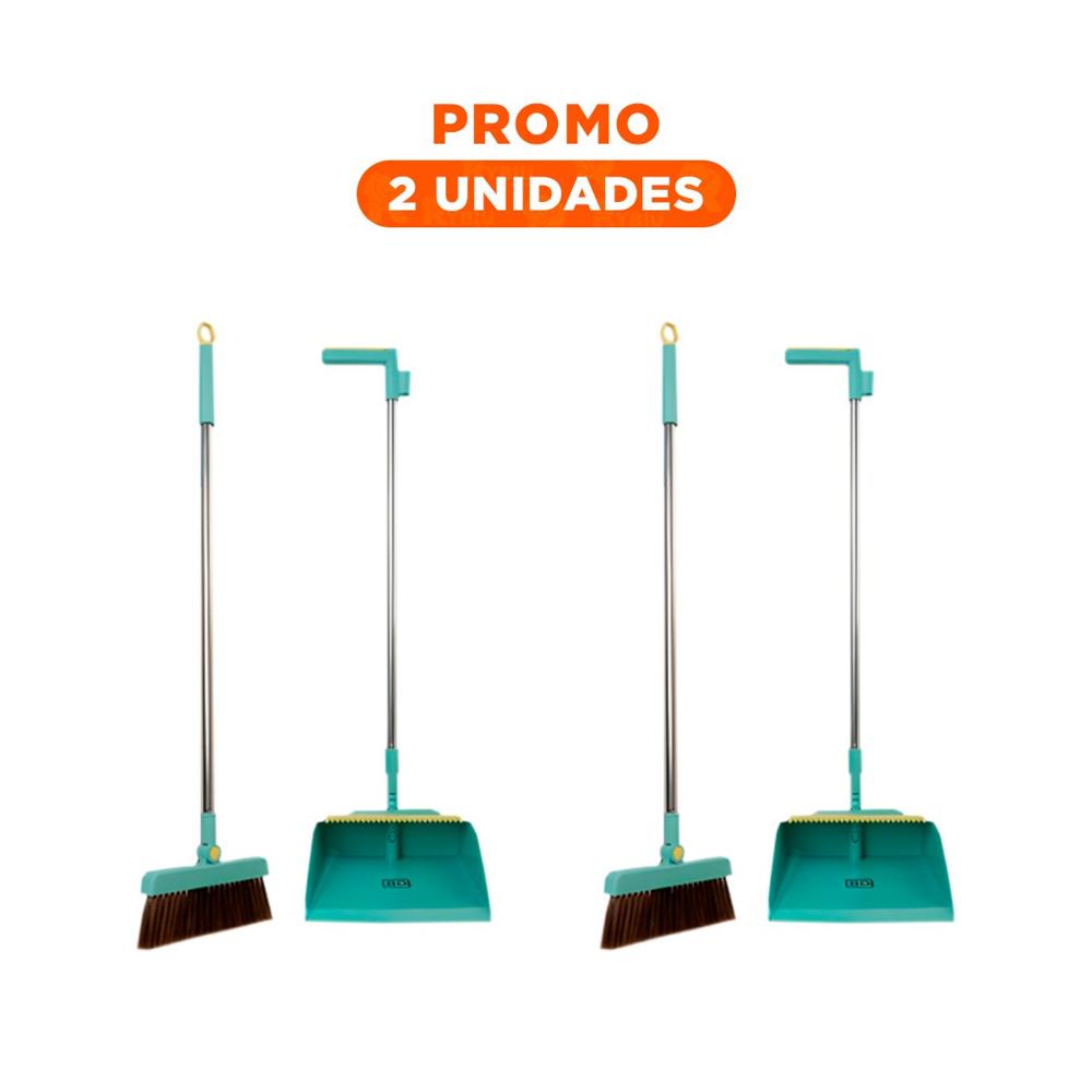 Pack2 Solucionador con Recogedor Verde para Limpieza del Hogar en Casa Pack2 Solucionador con Recogedor Verde para Limpieza del Hogar en Casa