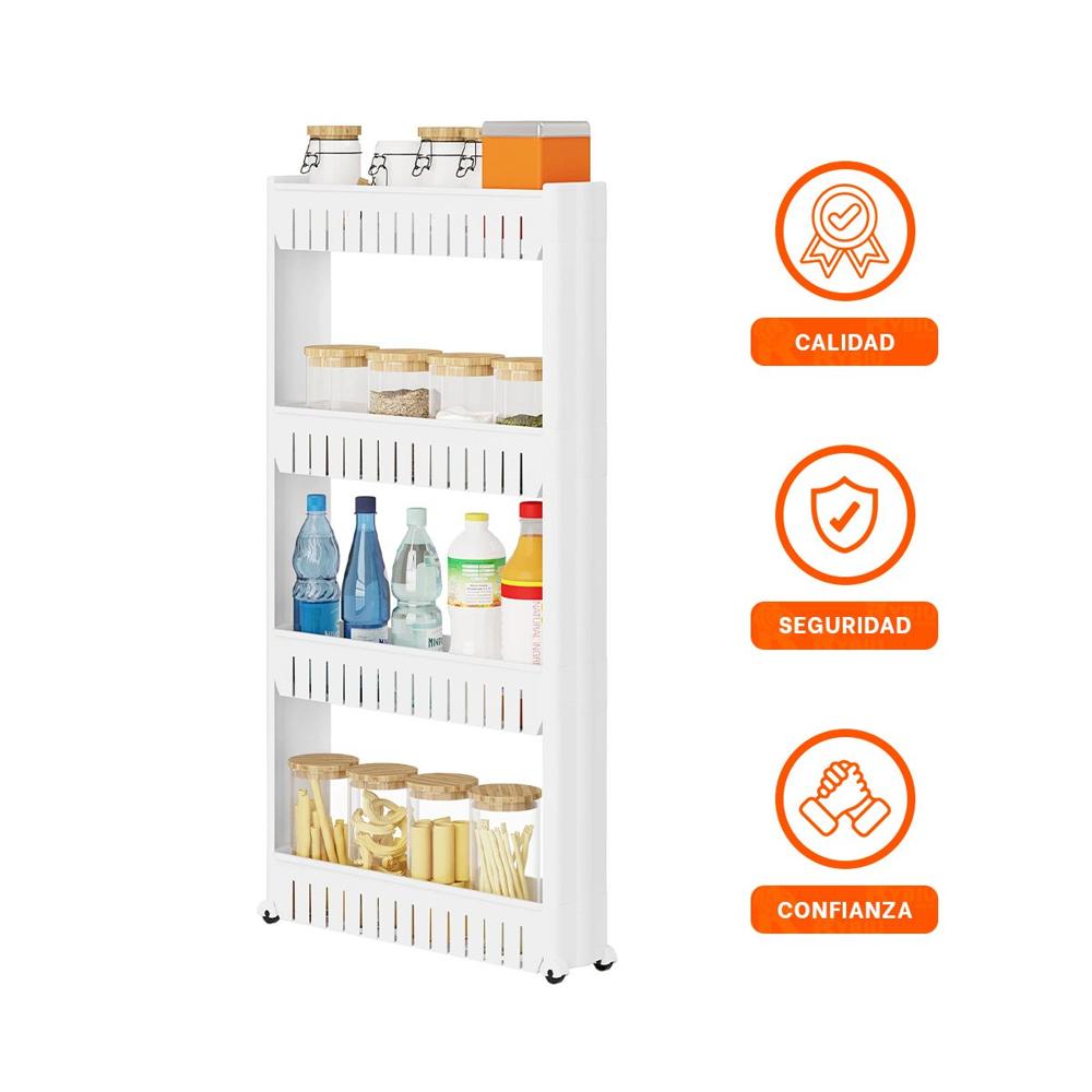 Organizador Lateral Delgado De 4 Niveles con Ventilas Blanco Plastico Y+Ligas Regalo Organizador Lateral Delgado De 4 Niveles con Ventilas Blanco Plastico Y+Ligas Regalo