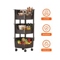 Mueble Esquinero De 4 Niveles con Ruedas Blanco Almacenaje Seguro Y+Ligas Regalo