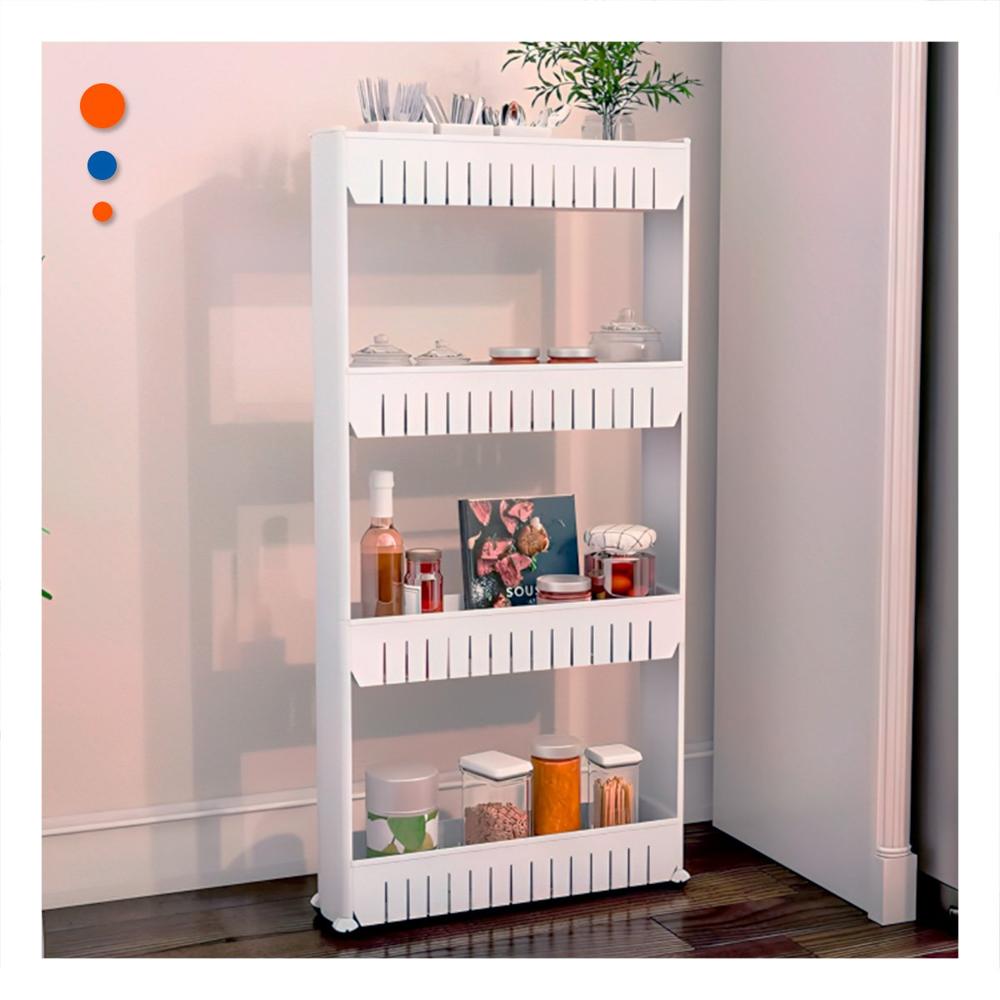 Organizador Lateral Delgado De 4 Niveles con Ranuras Blanco Plastico Y+Papel Regalo Organizador Lateral Delgado De 4 Niveles con Ranuras Blanco Plastico Y+Papel Regalo