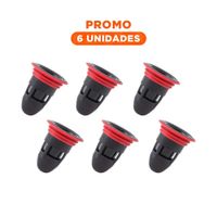 Pack6 Filtro de Piso Negro con Sistema de Drenaje Domestico