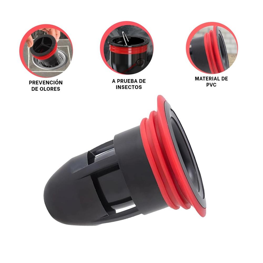 Sistema de Piso Negro con Control de Olores para Espacio Higienico Y+Ligas Regalo