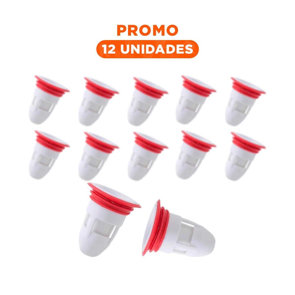 Pack12 Valvula de Drenaje para Area Domestica con Bloqueo de Insectos Blanco Y+Regalo Sticker