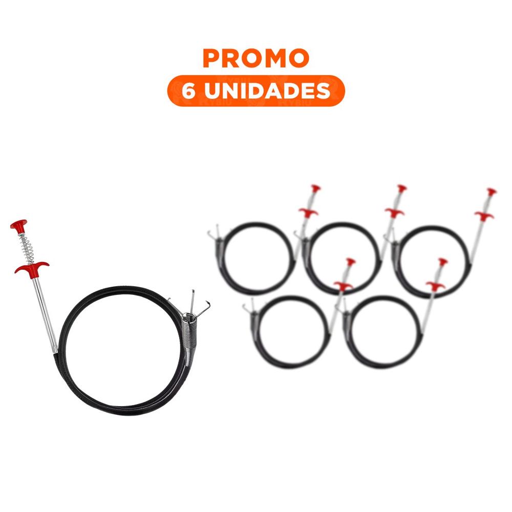 Pack6 Cable Manual para Drenaje Domestico con Cuerpo Negro Pack6 Cable Manual para Drenaje Domestico con Cuerpo Negro