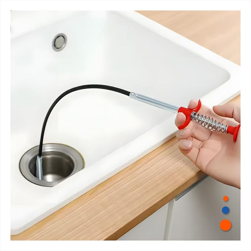 Herramienta Flexible de Uso Domestico para Drenaje Negro Longitud 200cm Y+Regalo Sticker Herramienta Flexible de Uso Domestico para Drenaje Negro Longitud 200cm Y+Regalo Sticker