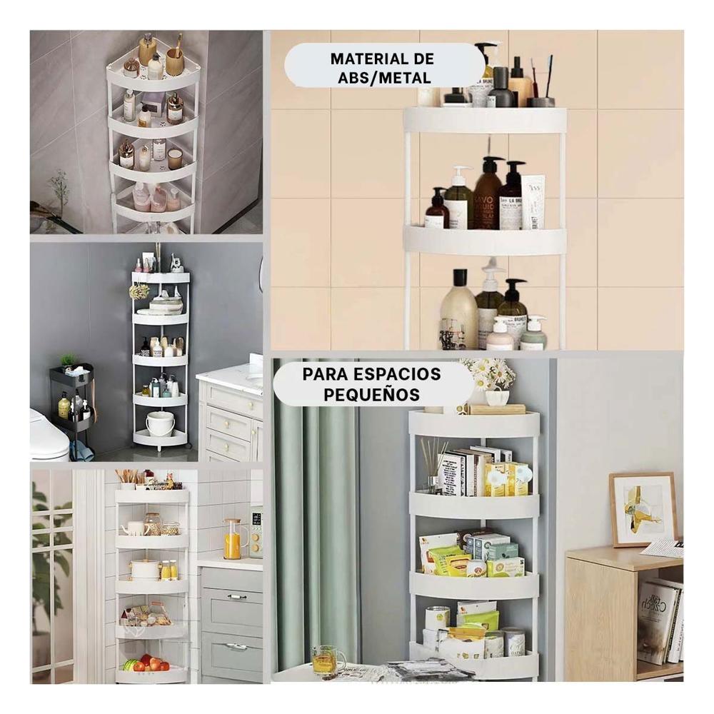 Rinconero Esquinero 5 Niveles Con Ruedas Blanco Para Cocina Bano u Hogar Uso Diario Rinconero Esquinero 5 Niveles Con Ruedas Blanco Para Cocina Bano u Hogar Uso Diario
