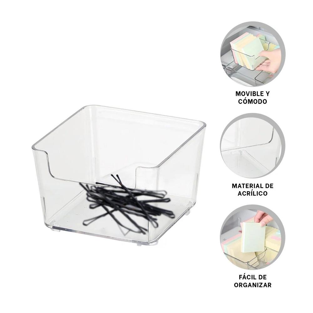 Bandeja Transparente Acrilica Cuadrada para Escritorio y Casa Y+Ligas Regalo Bandeja Transparente Acrilica Cuadrada para Escritorio y Casa Y+Ligas Regalo