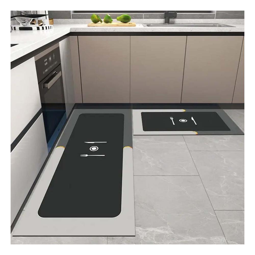 Cobertor de Piso Antideslizante para Cocina y Zonas Domesticas Celeste Y+Post It