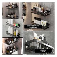 Modulo Flotante Negro 30x13cm para Decoracion Sencilla en Ambientes de Casa