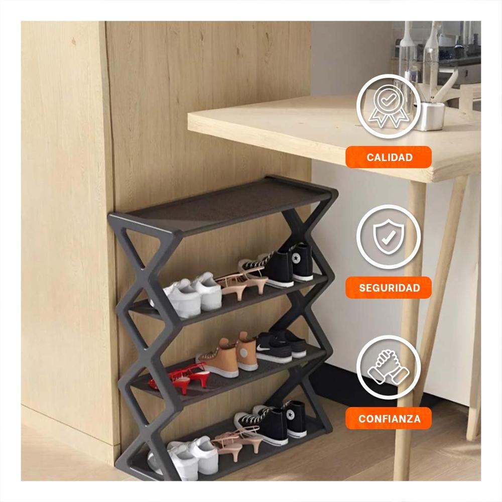 Soportevertical 4 Niveles Color Negro para Zapatos Y+Papel Regalo Soportevertical 4 Niveles Color Negro para Zapatos Y+Papel Regalo